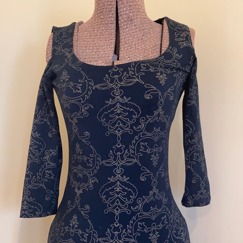 Betsey Johnson Cold Shoulder Jersey Dress